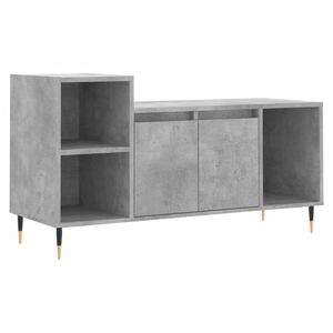 vidaXL Comodă TV, gri beton, 100x35x55 cm, lemn prelucrat