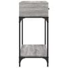 vidaXL Măsuță consolă, gri sonoma, 100x34,5x75 cm, lemn prelucrat