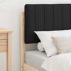 vidaXL Cadru de pat cu tăblie tapițată cu headboard Negru 75 x 190 cm