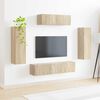 vidaXL Cabinet TV 5 pcs Stejar Sonoma