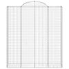 vidaXL Coșuri gabion arcuite, 7 buc, 200x50x220/240cm, fier galvanizat