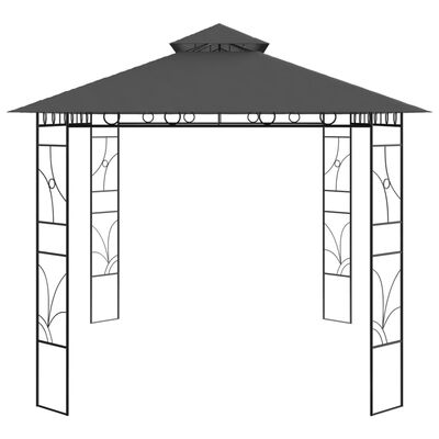 vidaXL Pavilion, antracit, 4x3x2,7 m, 160 g/m²