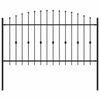 vidaXL Gard cu țărușe ASTEN 200 x 150 cm Oțel vopsit electrostatic