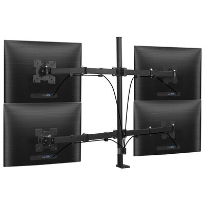 vidaXL Suport de monitor cu 4 brațe pentru birou, 13"-23"
