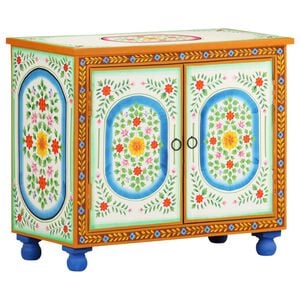 vidaXL Servantă vopsită manual, 70x35x60 cm, lemn masiv mango