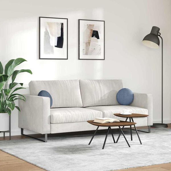 vidaXL Perne de Șezut 2 pcs albastru &Oslash; 30 cm Țesătură din corduroy