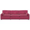 vidaXL Canapea modulară cu perne, roșu vin