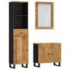 vidaXL Set mobilier de baie, 3 piese, lemn masiv de mango