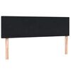 vidaXL Pat box spring cu saltea, negru, 140x210 cm, catifea