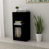 vidaXL Bibliotecă, negru, 40x24x75 cm, lemn prelucrat
