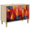 vidaXL Cabinet TV HEESCH 69 x 33 x 50 cm Sonoma Lemn prelucrat