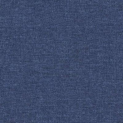 vidaXL Taburet, albastru, 60x60x36 cm, material textil și piele eco