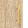 vidaXL Dulapuri montate pe perete, 2 buc, stejar sonoma, 69,5x34x90 cm