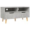 vidaXL Comodă TV, gri beton, 90x40x48,5 cm, lemn prelucrat