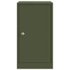 vidaXL cutie poștală cu depozitare Olivengr&oslash;nn 30 x 20 x 55 cm Oțel