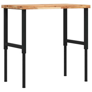 vidaXL Banc lucru 100x60x(73-99,5) cm lemn masiv acacia dreptunghiular