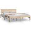 vidaXL Cadru de pat, 140x190 cm, lemn masiv de pin