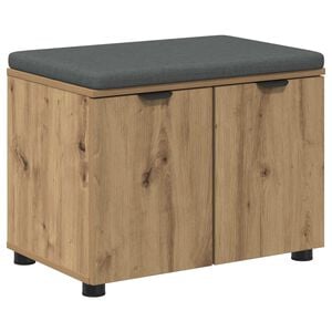 vidaXL Bancă pentru hol Stejar Artizanal 60 x 38 x 46 cm