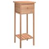 vidaXL Masă laterală cu sertar, 25x25x60 cm, lemn masiv de nuc