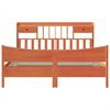 vidaXL Cadru de pat fără saltea, maro ceruit 200x200 cm lemn masiv pin