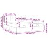 vidaXL Cadru de pat otoman cu saltele, catifea neagră 200x200cm