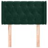 vidaXL Tăblie pat cu aripioare verde &icirc;nchis 83x16x78/88 cm catifea