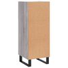 vidaXL Servantă, gri sonoma, 34,5x34x90 cm, lemn compozit