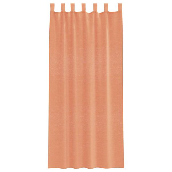vidaXL Perdele Voile cu Bucle 2 buc Terracota 140x245 cm