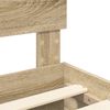 vidaXL Cadru de pat cu sertar Stejar Sonoma 135 x 190 cm Lemn compozit