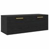 vidaXL Dulap de perete 100 x 36.5 x 35 cm Lemn prelucrat Stejar negru