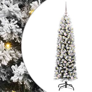 vidaXL Brad de Crăciun artificial Verde 150 cm PVC și oțel și plastic