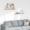 vidaXL Raft de perete cu raft 2 pcs Maro 80 x 9 x 3 cm Lemn compozit