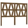 vidaXL Tăblie de pat, maro miere, 126x4x100 cm, lemn masiv de pin