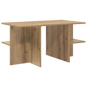 vidaXL Masă de cafea Stejar Artizanal 87 x 50 x 45 cm Lemn prelucrat