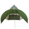 vidaXL Cort Teepee cu acoperiș Verde și gri 600 x 600 x 347 cm