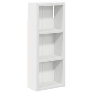 vidaXL Dulap de perete pentru baie Alb 20 x 10 x 50 cm Lemn prelucrat