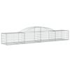 vidaXL Coș gabion arcuit, 300x50x40/60 cm, fier galvanizat