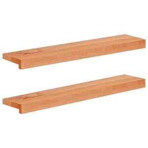 vidaXL Pervazuri 2 buc. Vopsea 70 x 15 x 2 cm Lemn de fag masiv
