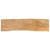 vidaXL Blat masă cu margini naturale, 180x40x2,5 cm, lemn masiv mango