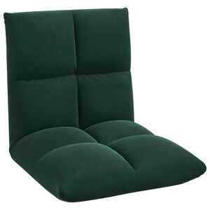 vidaXL Scaun de podea Verde &icirc;nchis 50 x 61 x 57 cm Catifea