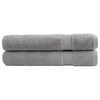 vidaXL Prosoape premium, SOLUND 2 buc gri 100x200cm 600gsm