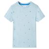 vidaXL Tricou pentru copii, albastru deschis, 140
