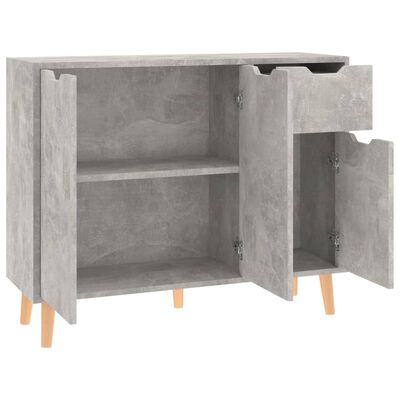vidaXL Servantă, gri beton, 90x30x72 cm, lemn prelucrat