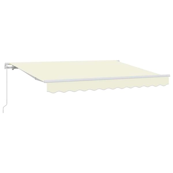 vidaXL Cortina Retractabilă Manual Crem 250 x 200 cm țesătură