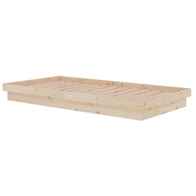 vidaXL Cadru de pat, 100x200 cm, lemn masiv de stejar
