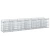 vidaXL Pat ridicat din gabion 2 buc. 300 x 50 x 60 cm Oțel Galvanizat
