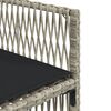 vidaXL Set mobilier de grădină cu perne, 5 piese gri deschis poliratan