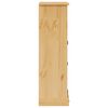 vidaXL Dulap de baie „Corona”, 70x33x110 cm, lemn masiv de pin
