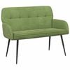 vidaXL Canapea cu 2 locuri și picioare de metal 2-Locuri Verde deschis