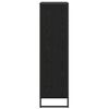 vidaXL Dulap pentru cărți Stejar Negru 68 x 30 x 108.5 cm